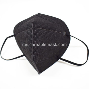 FFP2 Filter Setengah Masker Lipat-Flat CE Warna Hitam yang Diluluskan